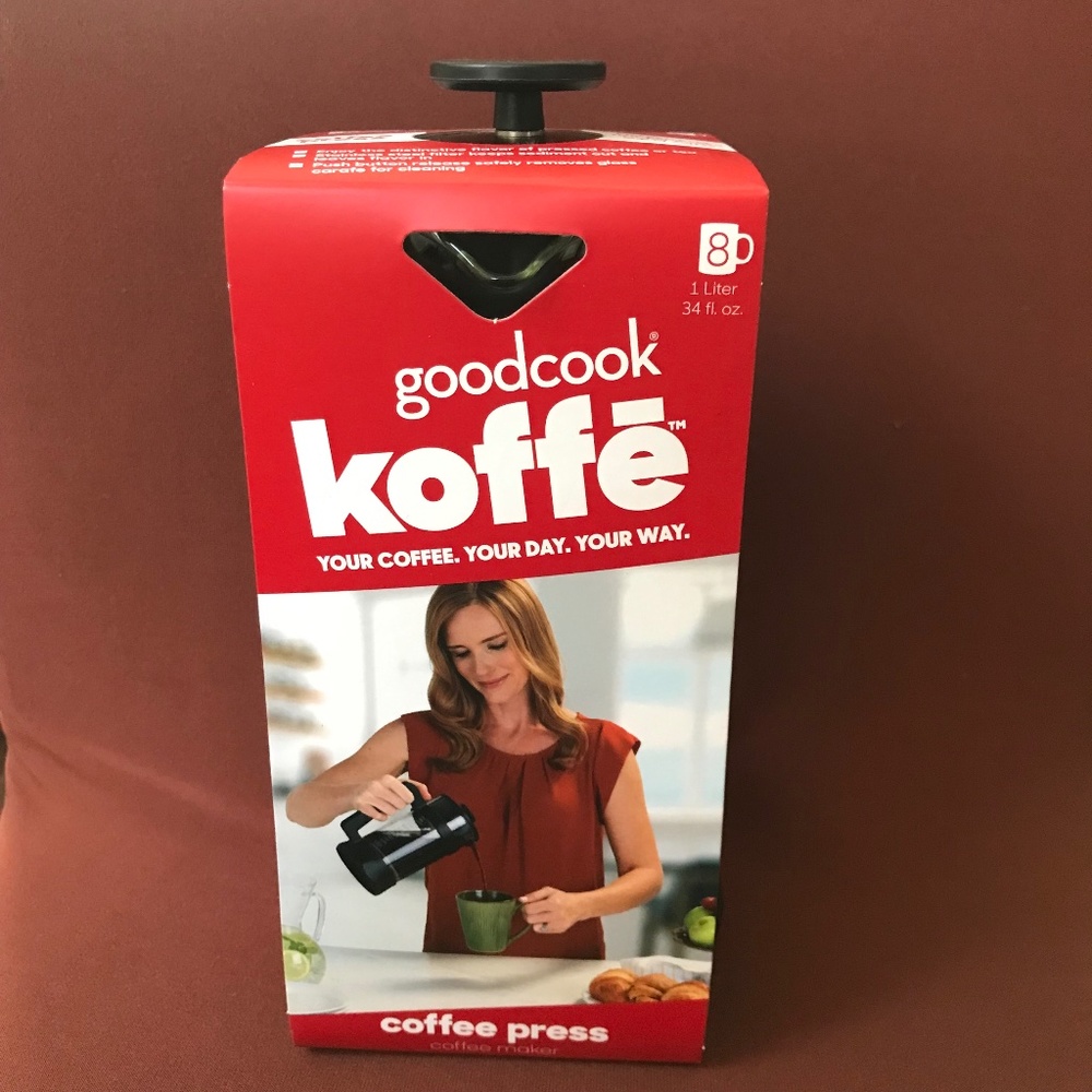 GoodCook Koffe Coffee Press NWT 1 liter / 34 fl oz
